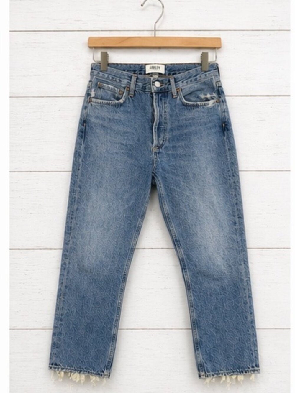 AGOLDE HIGH RISE RILEY CROP STRAIGHT DENIM SIZE 28